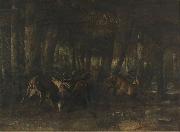 Gustave Courbet Spring Rut The Battle of the Stags china oil painting artist